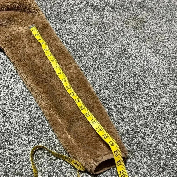 Offline By Aerie Fuzzy Soft Cropped Jacket Tan Brown Women's Size Small - Picture 4 of 11